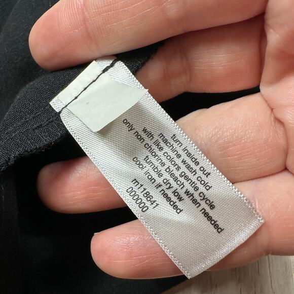 Eloquii Black Straight Leg Nautical Silver Button Detail Work Pull On Pants 20 - Picture 10 of 14